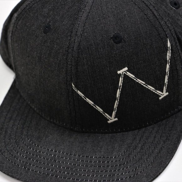 New Men's Wrangler 6-Panel Chambray Baseball Cap Hat - Picture 2 of 6